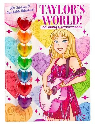 Taylor's World: Coloring and Activity Book with 7 heart-shaped stackable markers