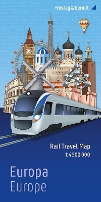 Europa, Rail Travel Map 1:4.500.000, freytag & berndt - 