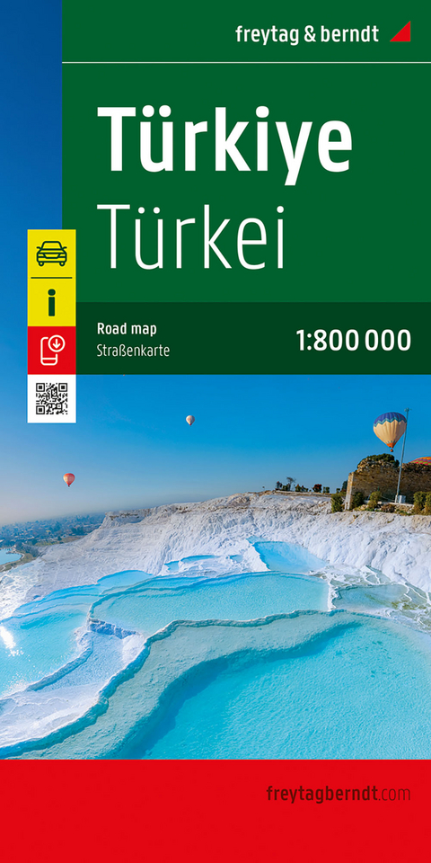 T&uuml;rkei, Stra&szlig;enkarte 1:800.000, freytag & berndt