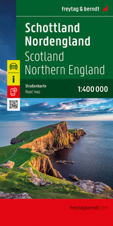 Schottland - Nordengland, Autokarte 1:400.000, freytag & berndt - 
