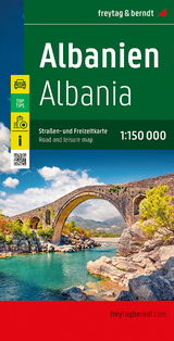 Albanien, Straßen- und Freizeitkarte 1:150.000, freytag & berndt - 
