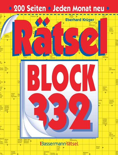 R&auml;tselblock 332 (5 Exemplare &agrave; 2,99 &euro;) - Eberhard Kr&uuml;ger