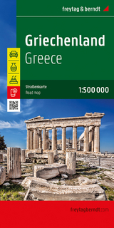 Griechenland, Straßenkarte 1:500.000, freytag & berndt - 