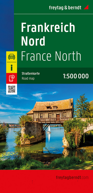 Frankreich Nord, Straßenkarte 1:500.000, freytag & berndt