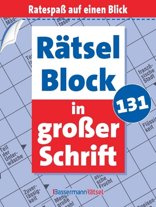 Rätselblock in großer Schrift 131