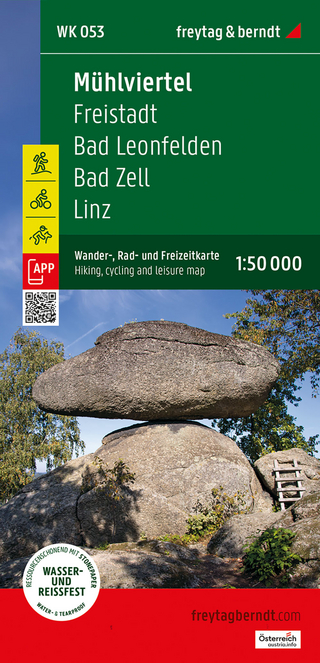 Mühlviertel, Wander-, Rad- und Freizeitkarte 1:50.000, freytag & berndt, WK 053