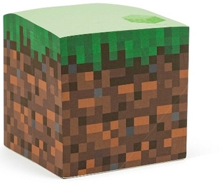 Minecraft: Grass Block Sticky Note Cube