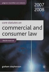 Core Statutes on Commercial Law - Stephenson, Graham