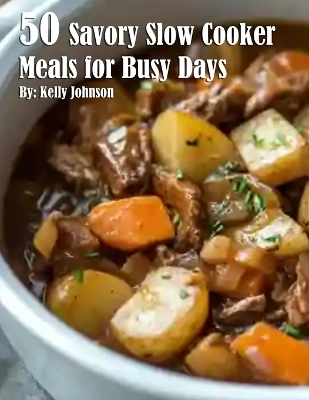 50 Savory Slow Cooker Meals for Busy Days - Kelly Johnson