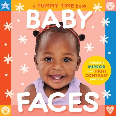 Baby Faces (A Tummy Time, High Contrast, Accordian Board Book with Mirror for infants) -  Little Bee Books