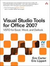 Visual Studio Tools for Office 2007 - Carter, Eric; Lippert, Eric