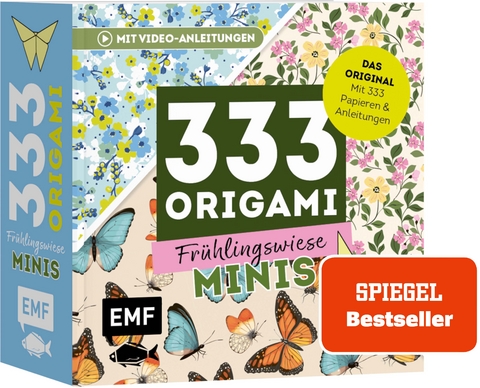 333 Origami Minis &ndash; Fr&uuml;hlingswiese &ndash; Dein dekorativer Wendeblock zum kreativen Falten & Notieren - 