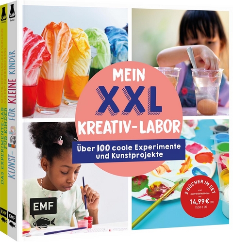 Mein buntes XXL-Kreativ-Labor &ndash; Zwei B&uuml;cher im Bundle: &Uuml;ber 100 coole Experimente und Kunstprojekte - Liz Lee Heinecke, Susan Schwake