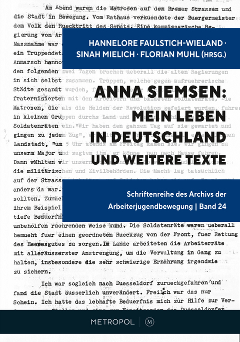 Anna Siemsen: Mein Leben in Deutschland und weitere Texte - 