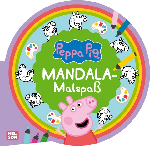 Peppa Wutz Ausmalbilder: MANDALA Malspa&szlig;