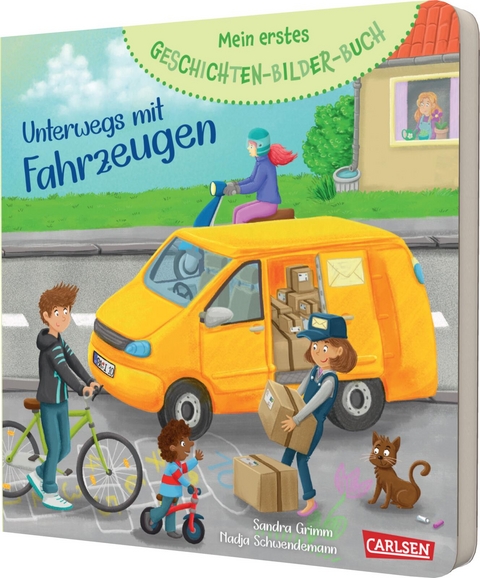 Mein erstes Geschichten-Bilder-Buch: Unterwegs mit Fahrzeugen - Sandra Grimm