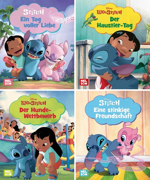 Nelson Mini-B&uuml;cher: Disney Lilo & Stitch 1-4 (Einzel/WWS)