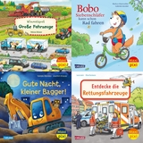 Maxi-Pixi-4er-Set 123: Gro&szlig;e R&auml;der &ndash; kleine R&auml;der (4x1 Exemplar) -  diverse