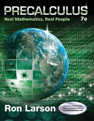 Bundle: Precalculus: Real Mathematics, Real People, 7th + Webassign Printed Access Card for Larson's Precalculus: Real Mathematics, Real People, 7th Edition, Single-Term - Ron Larson