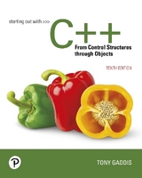 Starting Out with C++ from Control Structures Through Objects - Gaddis, Tony
