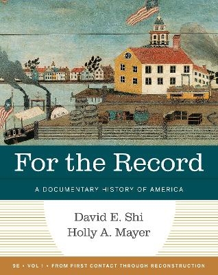 For the Record - David E. Shi, Holly A. Mayer