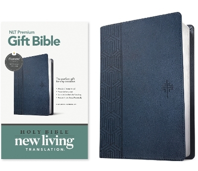 NLT Premium Gift Bible, Filament Enabled, Blue Cross - Tyndale House Publishers