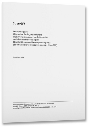 StromGVV – Stromgrundversorgungsverordnung