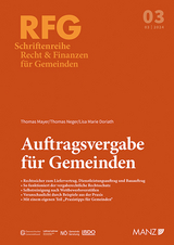 Auftragsvergabe f&uuml;r Gemeinden - Thomas Mayer, Thomas Neger, Lisa Marie Doriath