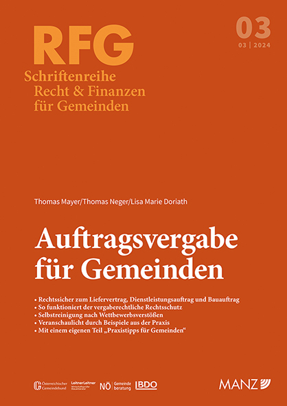 Auftragsvergabe f&uuml;r Gemeinden - Thomas Mayer, Thomas Neger, Lisa Marie Doriath