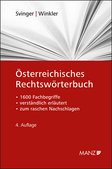 &Ouml;sterreichisches Rechtsw&ouml;rterbuch - Ute Svinger, Katharina Winkler