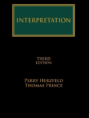 Interpretation - Perry Herzfeld, Thomas Prince