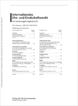 Internationales Ehe- und Kindschaftsrecht mit Staatsangeh&ouml;rigkeitsrecht - 