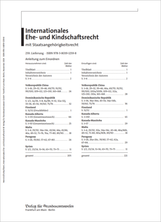 Internationales Ehe- und Kindschaftsrecht mit Staatsangehörigkeitsrecht