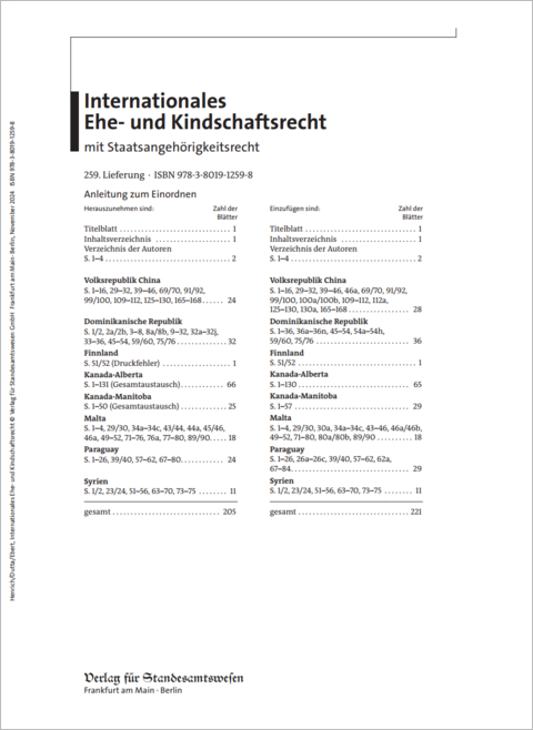 Internationales Ehe- und Kindschaftsrecht mit Staatsangeh&ouml;rigkeitsrecht - 