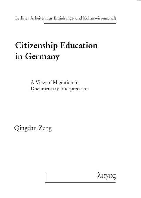 Citizenship Education in Germany - Qingdan Zeng