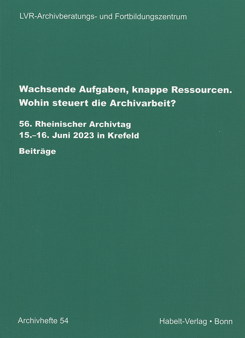 Wachsende Aufgaben, knappe Ressourcen. Wohin steuert die Archivarbeit?