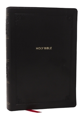 KJV Giant Print End-of-Verse Reference Bible, Black Leathersoft, Red Letter, Comfort Print