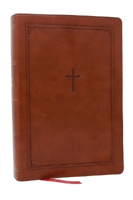 KJV Giant Print End-of-Verse Reference Bible, Brown Leathersoft, Red Letter, Comfort Print