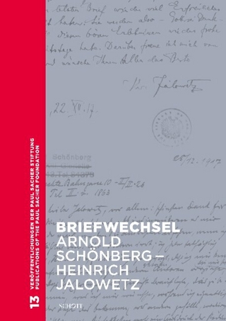 Briefwechsel Arnold Schönberg und Heinrich Jalowetz