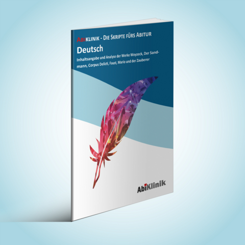 "Abiklinik Lernskript Abiturvorbereitung Deutsch: Effektiv lernen f&uuml;r das Deutsch Abitur Hessen | Abi schaffen ohne Nachhilfeunterricht | Alle Deutsch Themen mit Abituraufgaben, L&ouml;sungen & Lerntipps"