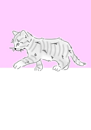 Notizheft Katzen lila