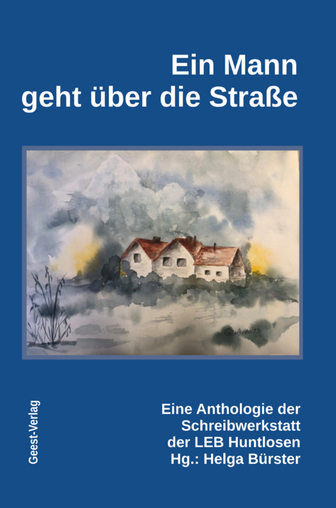Ein Mann geht &uuml;ber die Stra&szlig;e - 