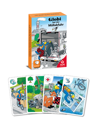 Globi Quartett bei der Müllabfuhr