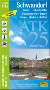 ATK25-H13 Schwandorf (Amtliche Topographische Karte 1:25000) - 