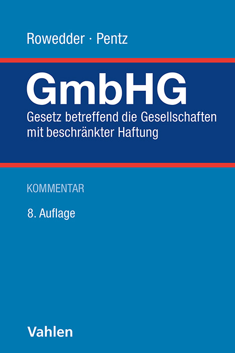Gesetz betreffend die Gesellschaften mit beschr&auml;nkter Haftung - 