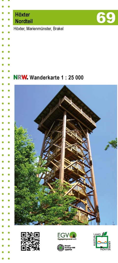 H&ouml;xter Nordteil Blatt 69 NRW Wanderkarte