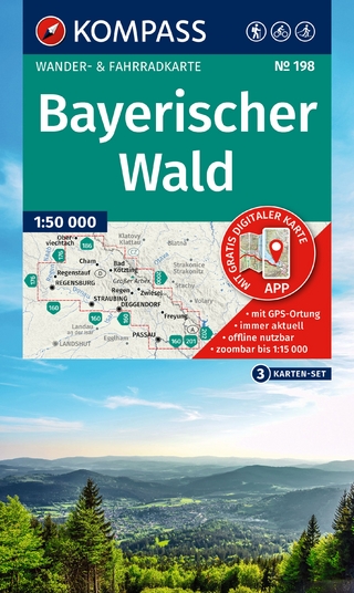 KOMPASS Wanderkarten-Set 198 Bayerischer Wald (3 Karten) 1:50.000