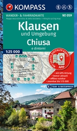KOMPASS Wanderkarte 059 Klausen und Umgebung / Chiusa e dintorni 1:25.000 - 
