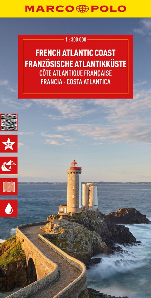 MARCO POLO Reisekarte Franz&ouml;sische Atlantikk&uuml;ste 1:300.000