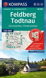 KOMPASS Wanderkarte 891 Feldberg, Todtnau, Kirchzarten, Hinterzarten 1:25.000 - 